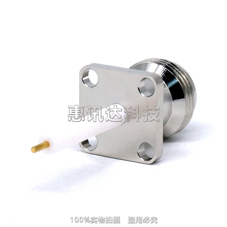 10pcs N-kfd-4 N-type Female Small Square Plate Long Microstrip Connector with Flange Fixed L16-50kfd High Insulation