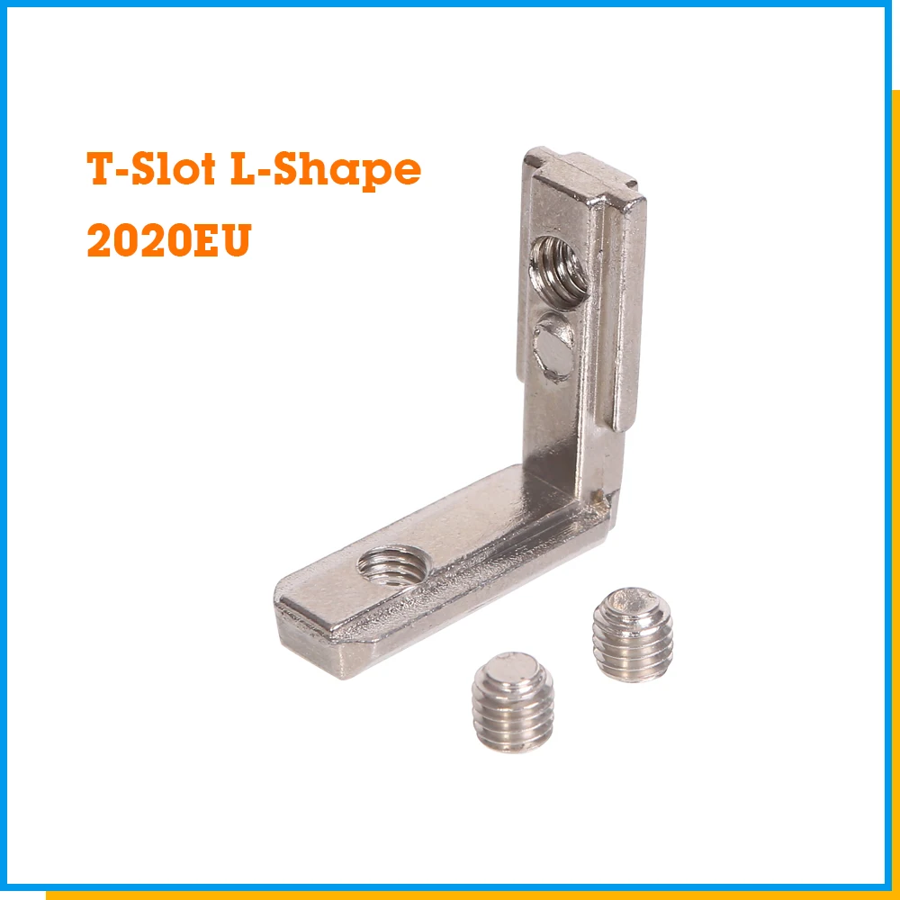 T-Slot L-Shape 2020 Aluminum Profile Internal Corner Joint Bracket Connector for 2020 Alu profile with m4 screw