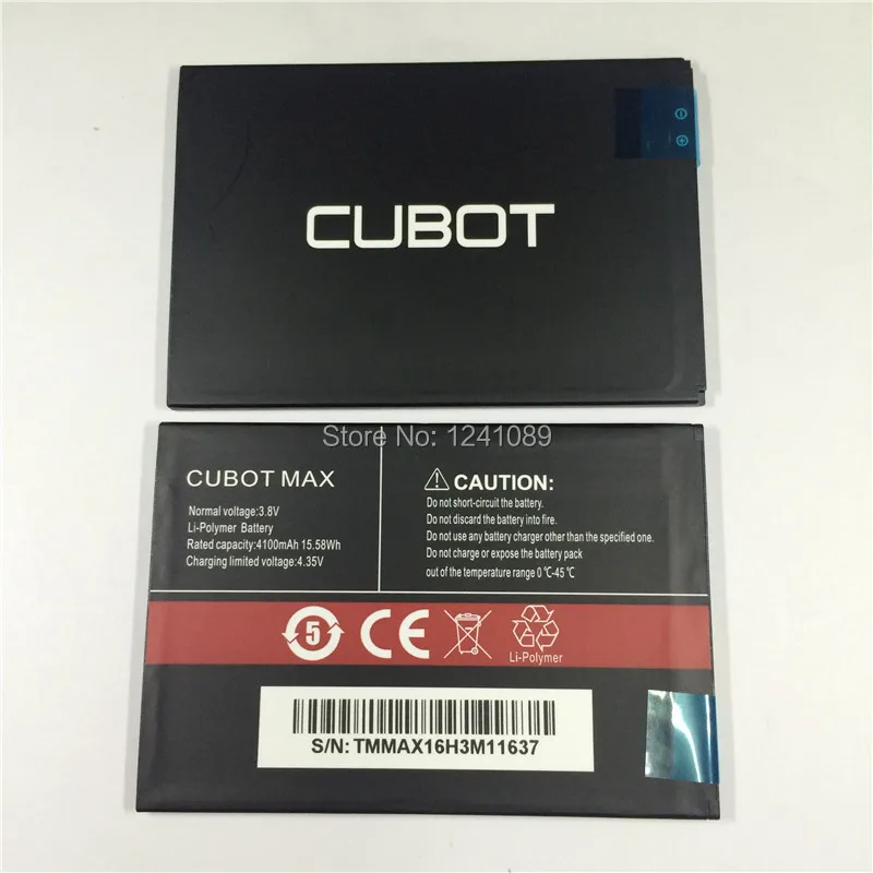 

YCOOLY For CUBOT MAX battery 4100mAh 6.0INCH MTK6753A New Production Date Long standby time