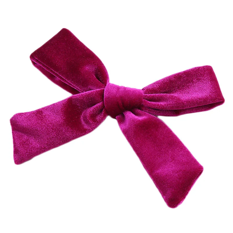 16pcs/lot 5 inches Velvet Bow hair Clips Girls Bow Tie Hairpins Princess Hair Barrettes Korean Hairclips Fashion Accessories