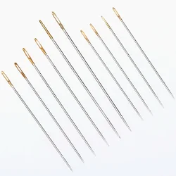 10Pcs Assorted Sizes Leathercraft Sewing Needles Hand Working Sewing Stitching Repair Home DIY Tool Needles Leather Canvas Craft