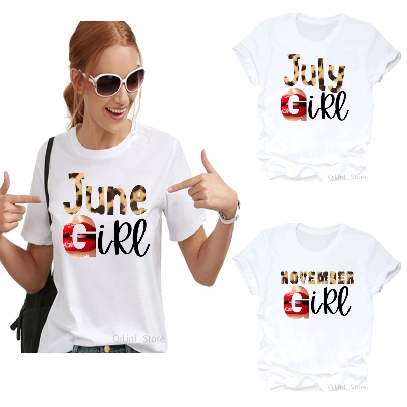 

Sexy Leopard Lip Print Letter Tee Shirt Femme Graphic Tees Women Summer Top Female T-Shirt 90s 00s Birthday Gift Month T Shirt