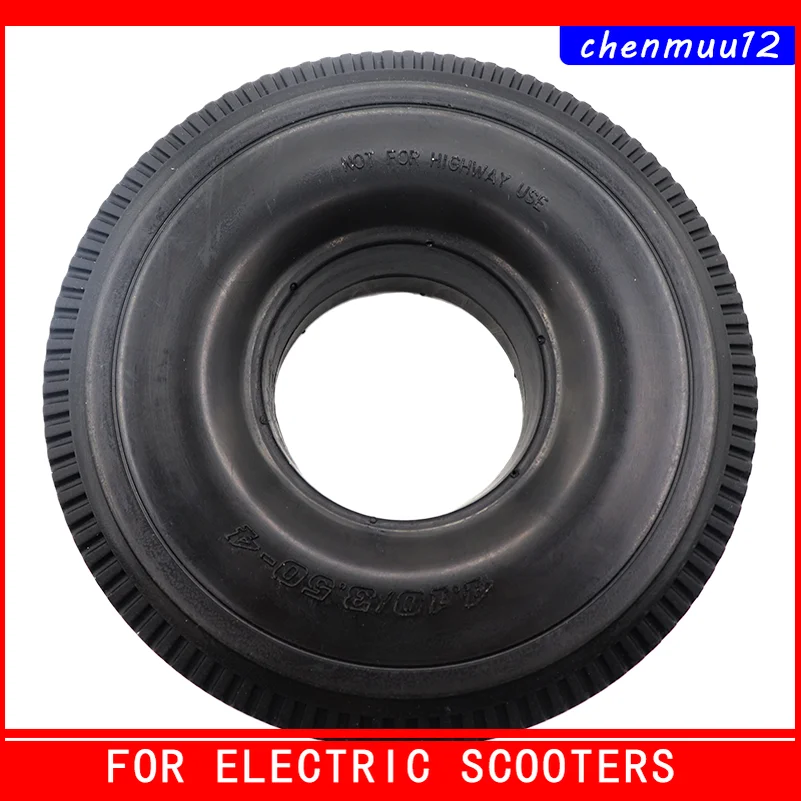 4.10/3.50-4 Wave Pattern Solid Explosion-proof Tires for Scooters Electric Bicycles   Warehouse Vehicles