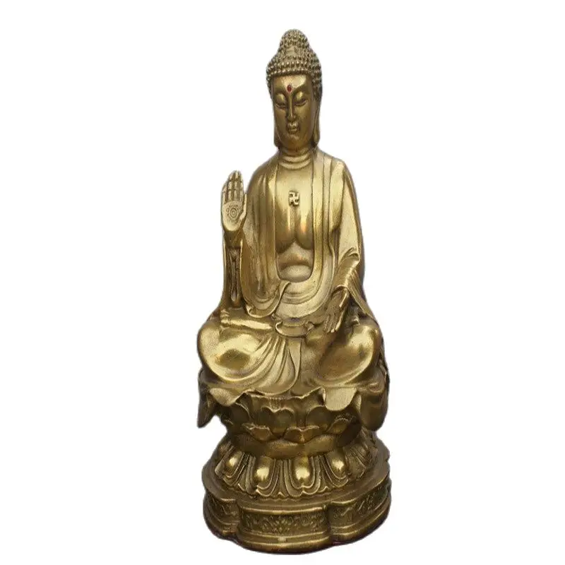 China Old Bronze Statue Buddha God  Statue