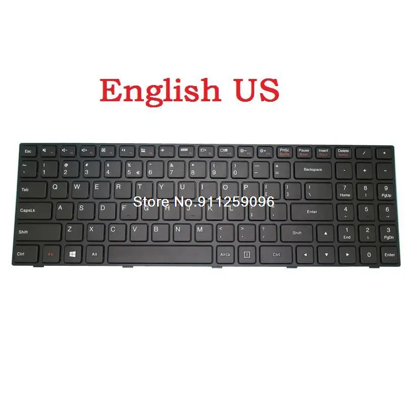 

Laptop Keyboard For Lenovo For Ideapad 100-15IBY B50-10 English US 5N20H52640 PK131ER1A02 9Z.NCLSN.01D With Black Frame New