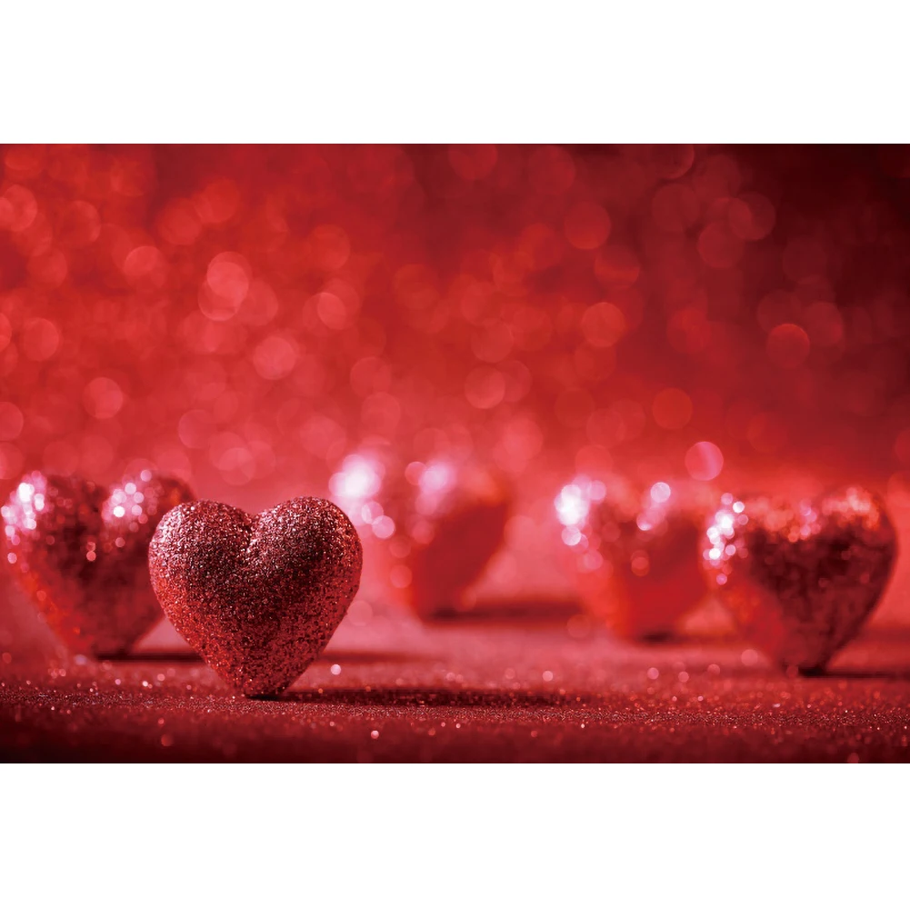 Yeele Glitter Shine Red Love Heart Light Bokeh Partyการถ่ายภาพฉากหลังส่วนบุคคลถ่ายภาพพื้นหลังสำหรับPhoto Studio