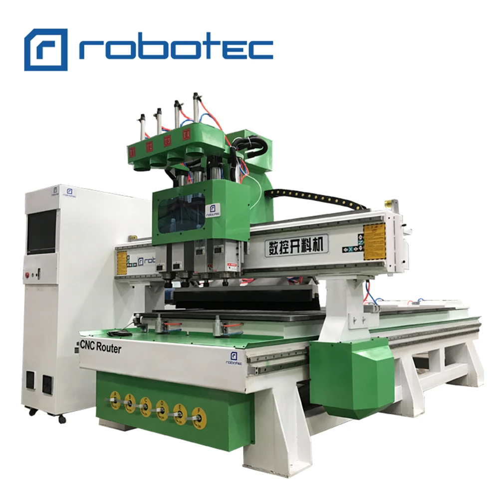 Hot cheap price wood CNC Cutting Machine 4 heads auto change CNC Router machine 1325 2040 2140 with servo motor