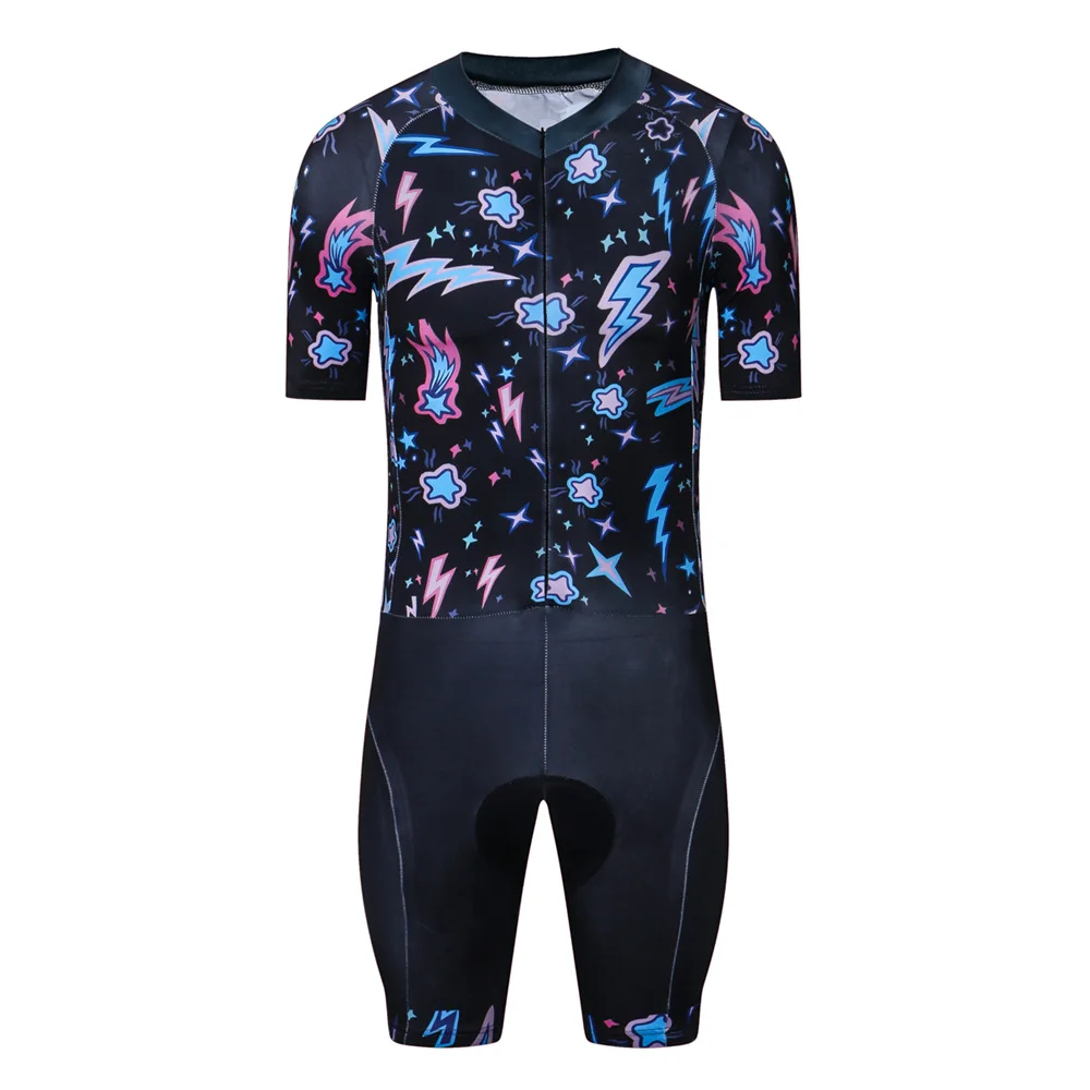 

2020 Cycling Jumpsuit Men Summer Outdoor Body Triathlon Cycling Jersey Set MTB Bike Skinsuit Sports Suit Cycling Clothes