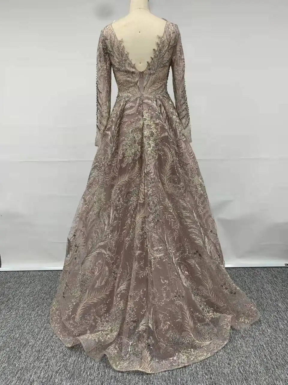 Arabia Muslim Pink Luxury With Train Mermaid 2021 Evening Party Wear Dresses Gowns For Women