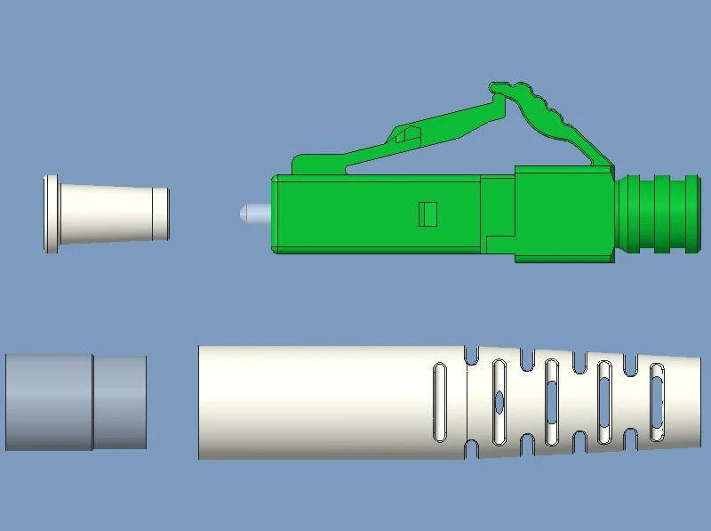 LC Simplex Fiber Optic Connector Accessories, LINK, 4.0mm without ferrule, SM MM OM3, 4.0mm, FTTH, 1000Pcs