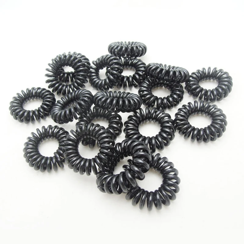 

100PCS/Pack New Coiled Hair Tie Set For Children Multi-color Kink Free Spirals Ponytail Holder Tie Gum Hair Accessories