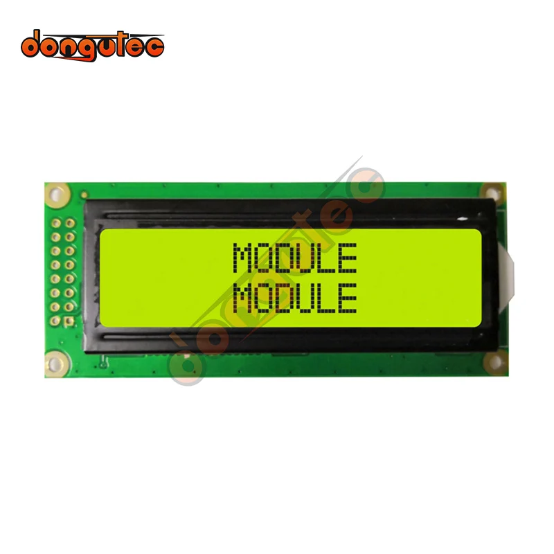 Módulo LCD de 1602 caracteres, 5V, 1602DF, SPLC780 o equivalente, azul/amarillo, verde/gris, Inglés/ruso/japonés/europeo, 16x2