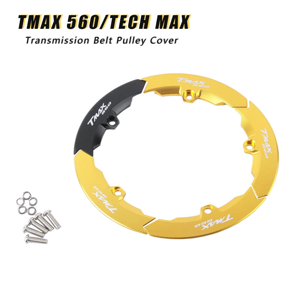 

TMAX560 2020 For Yamaha Tmax 560 TECH MAX CNC Aluminum Alloy Motorcycle Transmission Belt Pulley Cover Parts Accessories