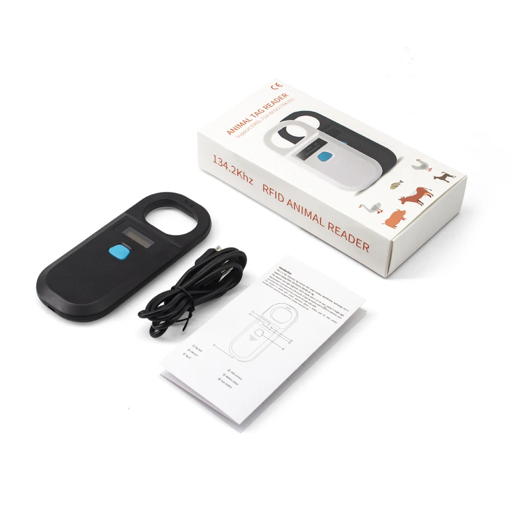 

ISENVO Animal Pet ID Reader Chip Transponder RFID 134.2Khz Pet Microchip Scanner Animal Micro Chips Tag For Rabbit Pig Dog Cat