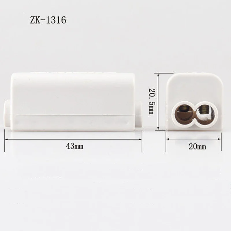 High power branch terminal main branch wiring wire connector pair is connected to machine T-type wiring terminal