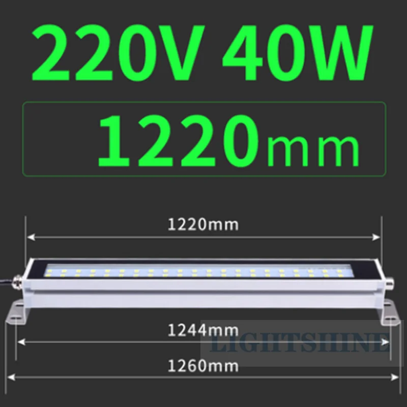 LED 공작 기계 작업 램프 Cnc 선반 빛 220v 알루미늄 합금 방수 및 석유 방지 램프 24V 69CM950CM122CM