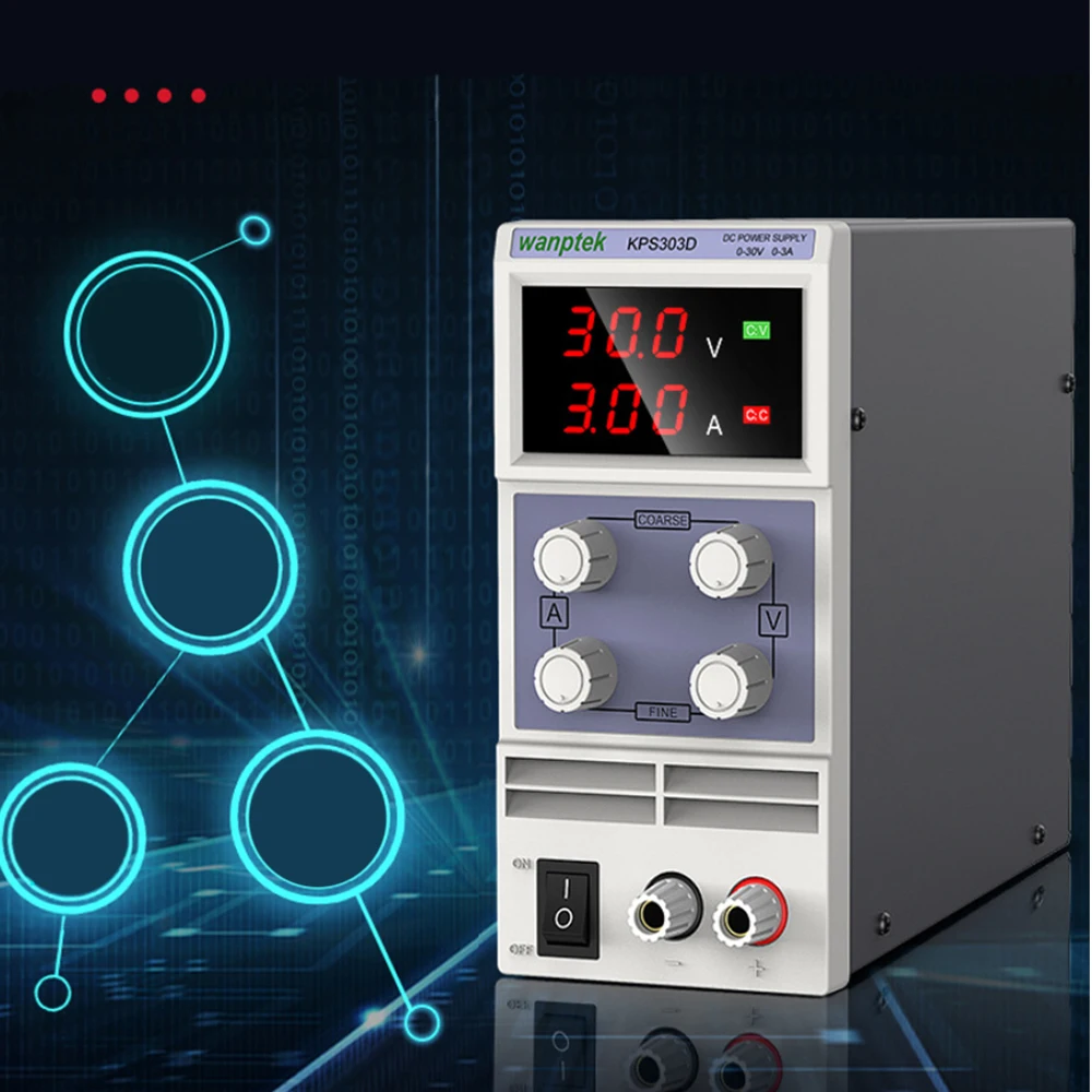 Wanptek KPS303D 30V 3A Adjustable High Precision DC Digital Regulated Power Supply Laboratory power supply