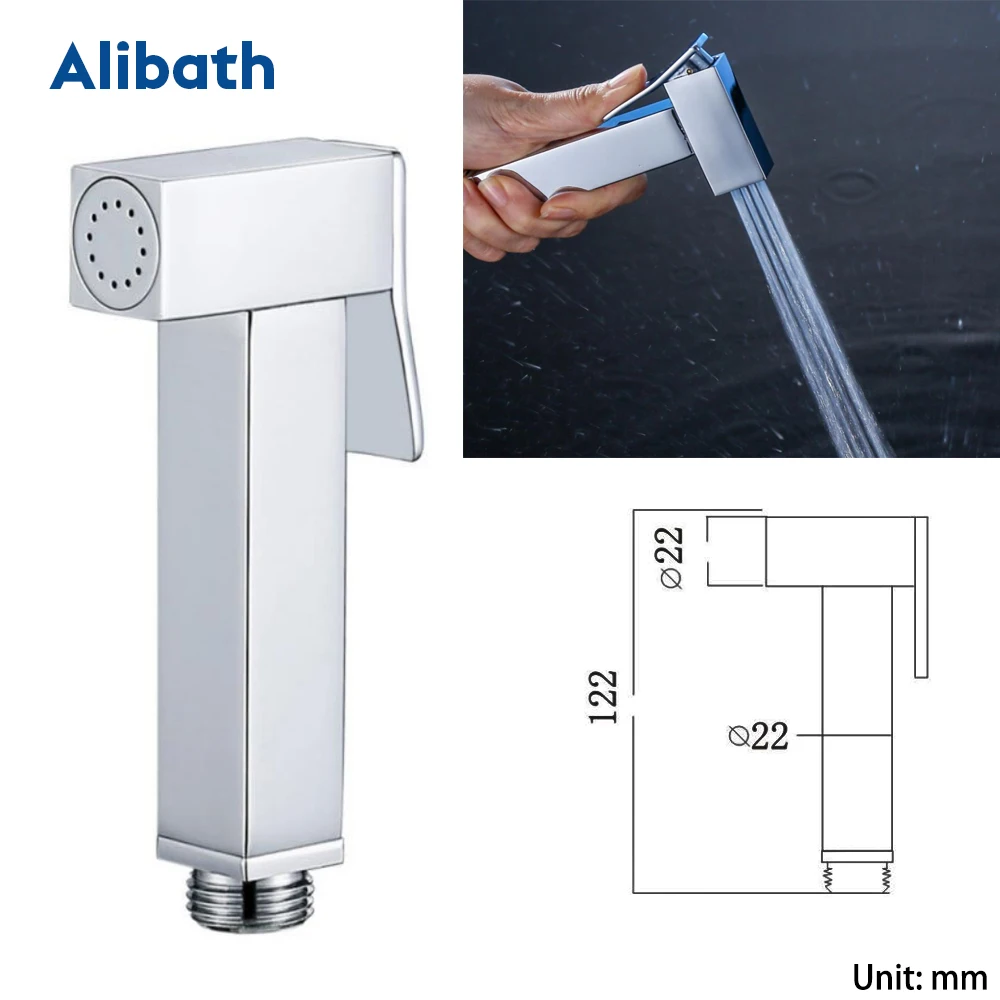 Toilet Shattaf Cleaning Bidet Sprayer Set HandHeld Easy Install Brass Pet Shower Diaper Home Wash Bathroom Seat Attachment.