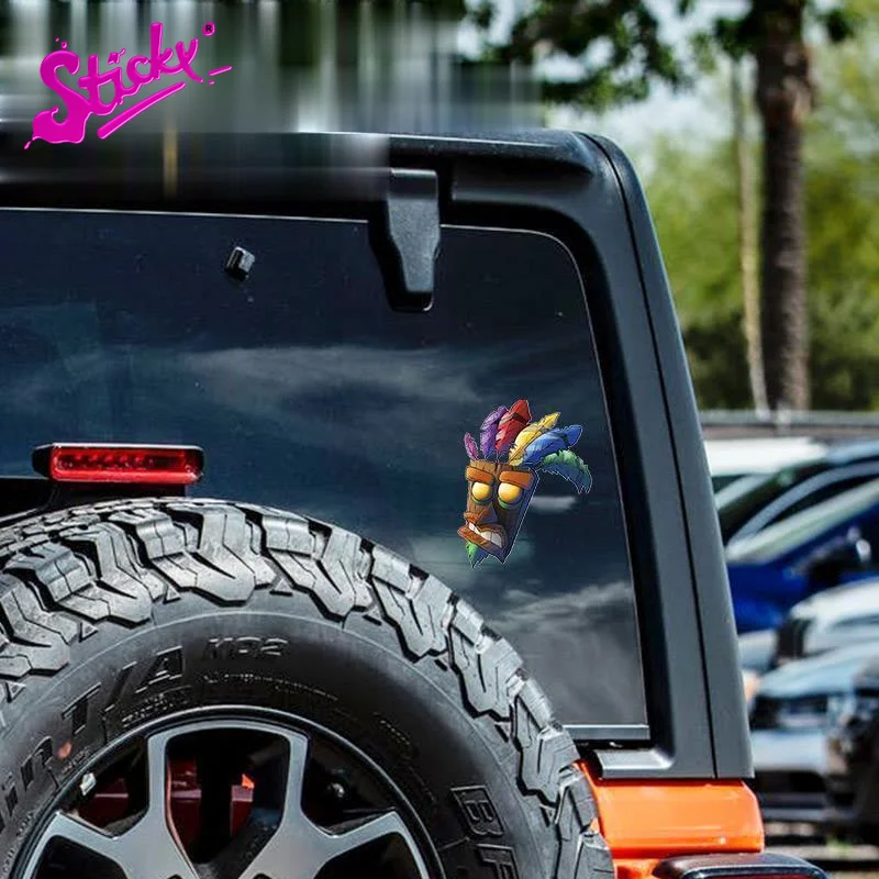 STICKY Game Crash Bandicoot Car Sticker Decal DecorMotorcycle Off-road Sticker Laptop Decal Vinyl