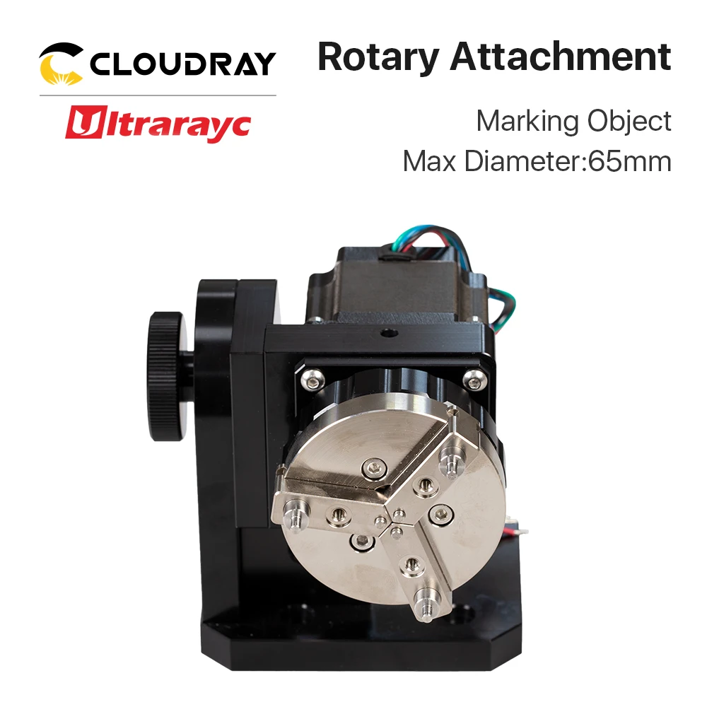 Imagem -05 - Ultrarayc Acessório Rotativo com Chuck Fibra Laser Marcação Máquina de Gravura Copa e Anel Carta Faça Você Mesmo Diâmetro Max 65 Milímetros