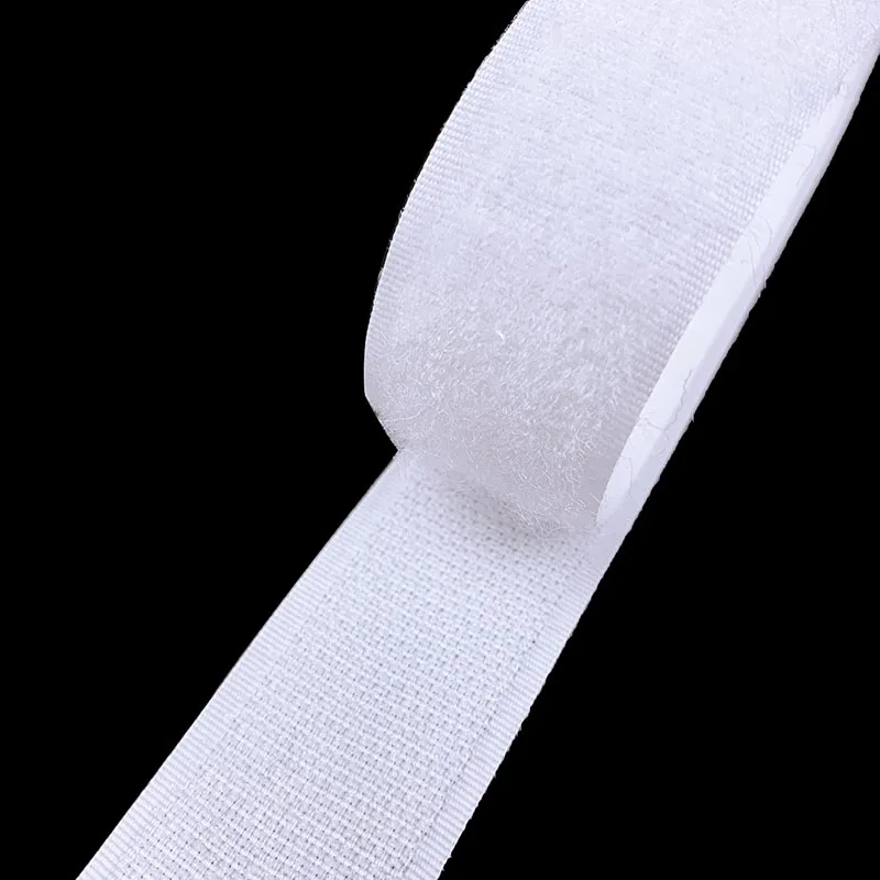 1 metr/para zapięcie na rzepy biała czarna taśma mocująca bez kleju taśma do szycia do szycia odzieży akcesoria do toreb