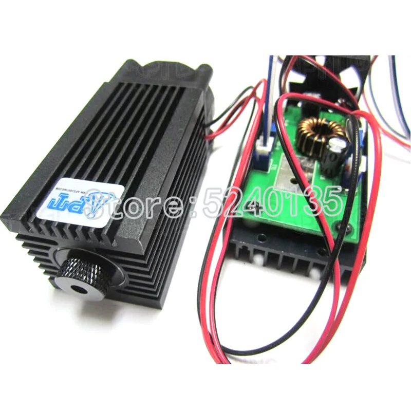 High power laser engraving machine module 2000mw / 2w blue light 450nm laser head with TTL / PWM send glasses