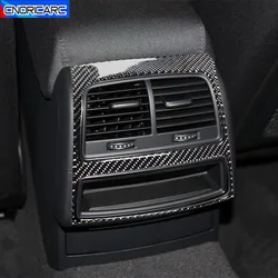 Rear Air Conditioner Outlet Decoration Frame Cover Trim Carbon Fiber For Audi A6 C7 A7 2012-18 Car Styling Interior Accessories