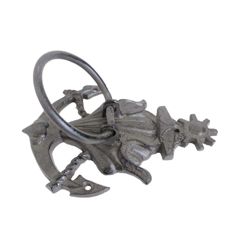 Imagem -04 - Europeu Ferro Fundido Âncora Vieira Porta Bater Retro Parede Doorknocker para Jardim Pátio Porta da Frente Simples Housewarming Presente