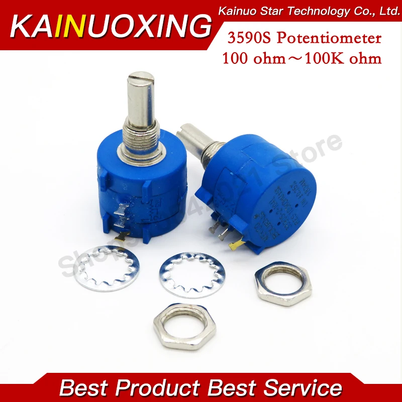 

5PCS 3590S series potentiometer 500 1K 2K 5K 10K 20K 50K 100K ohm 3590S-2-103L 3590S 101 102 103 104 201 202 203 501 502 503