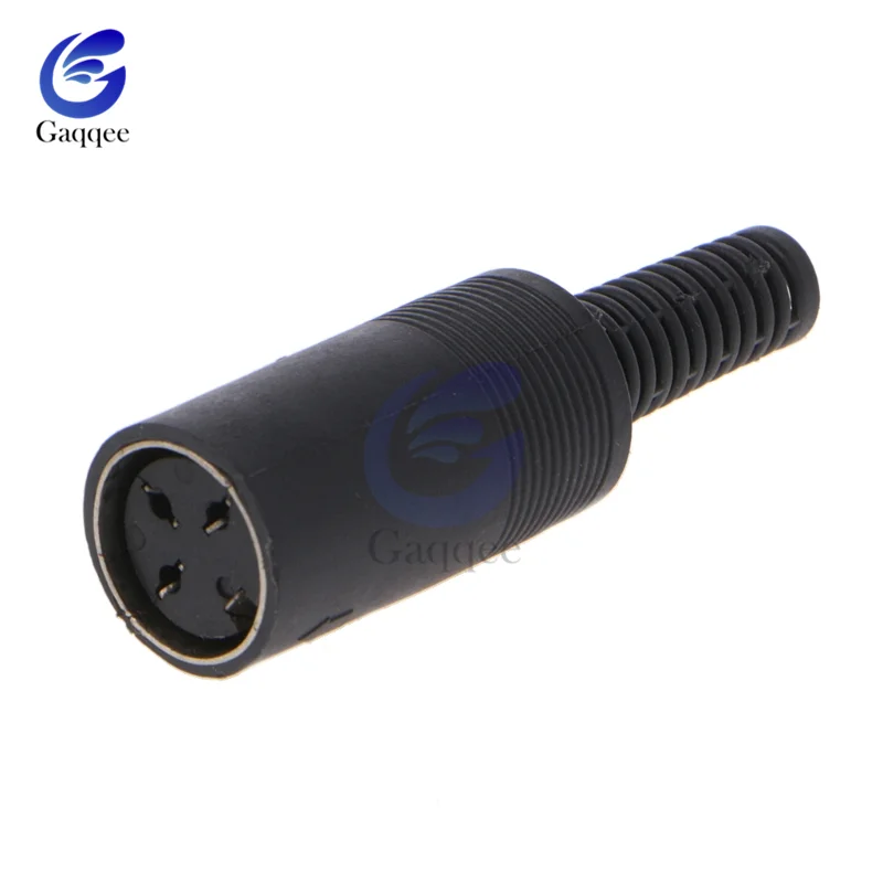 1Pcs Male Plug /Female Socket DIN Connector Plug 3/4/5/6/7/8 PIN Chassis Cable Mount With Plastic Handle