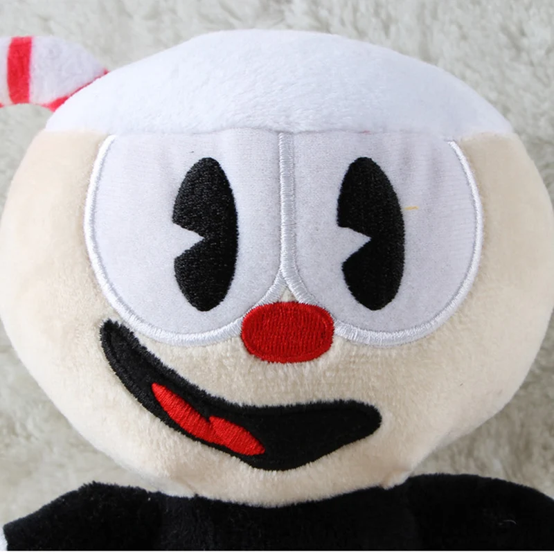 Cuphead Plushie Mugman Plush Toy Chalice Stuffed Doll Sleeping Pillow Sunflower King Dice Puphead Gift for Fans Collection