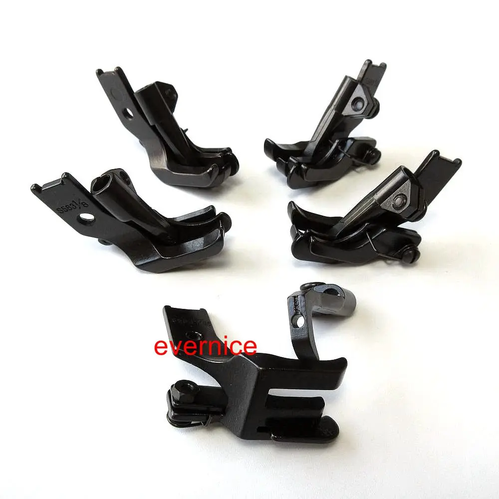 5 Sets Topstitch Walking Foot W/ Edge Guide For Juki Dnu-241 1541 Lu-562,563,1508