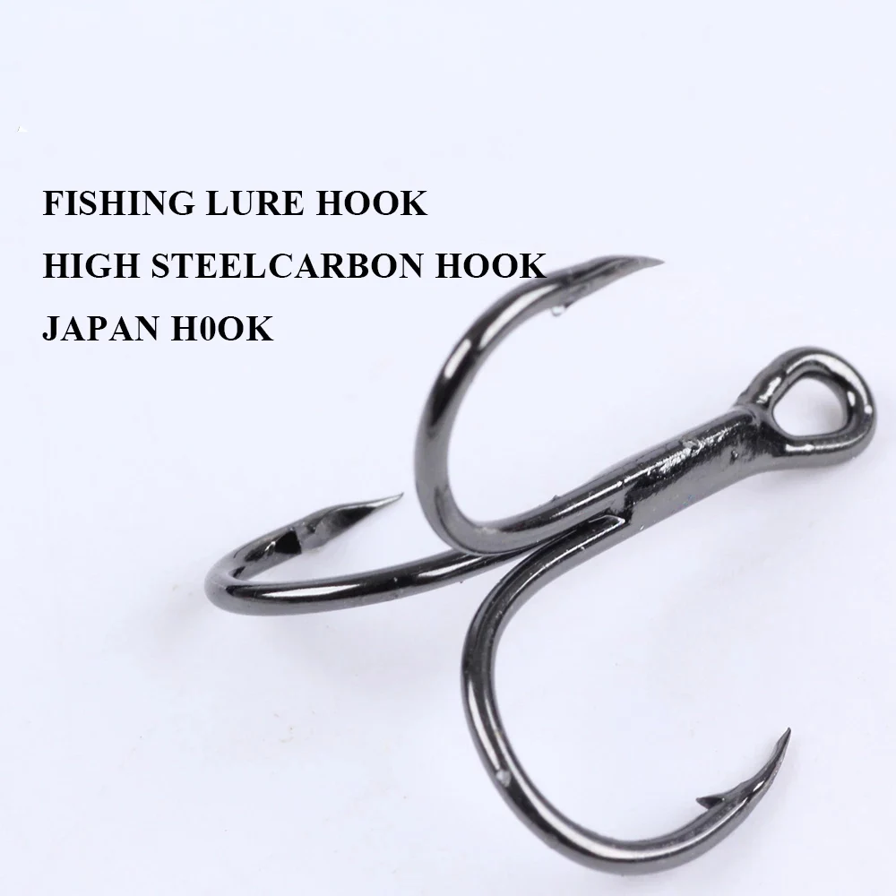 13ME Triple Fish Hook Auxiliary Fixture Head Fishing Accessories Japanese Fish Hook Saltwater Triple Round Hook Fish