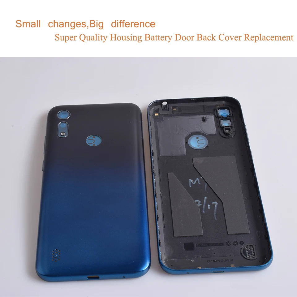 Imagem -03 - para Motorola Moto E6s 2023 Xt20531 Xt20532 Habitação Bateria Capa Traseira Case Porta Traseira Chassi Escudo Substituição 10 Peças Lote