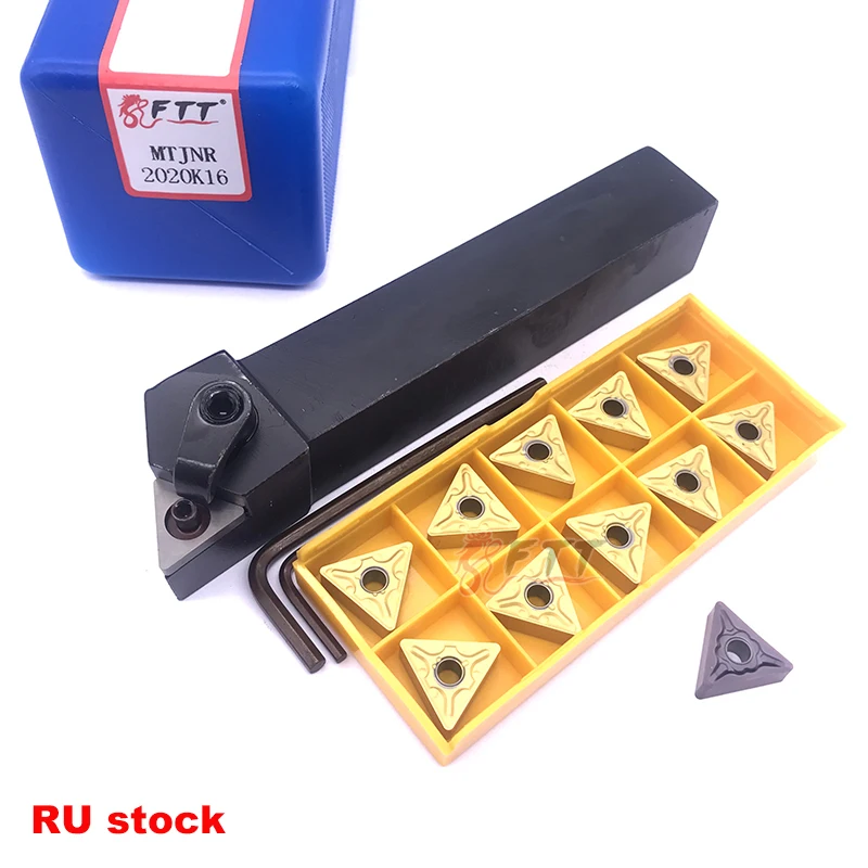 

1PCS MTJNR2020K16 MTJNR Turning Tool Holder 125mm 93 degree 11PCS TNMG160408 Carbide Inserts Lathe Cutting Tools Set