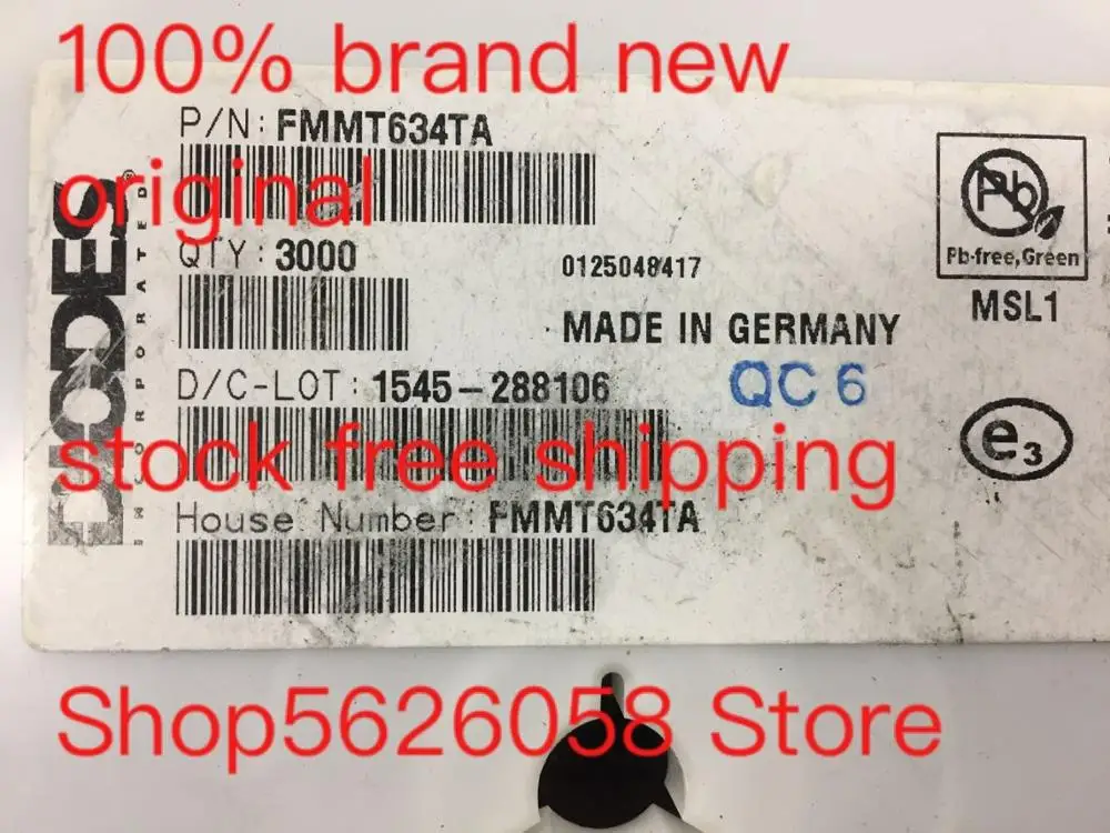 FMMT634TA SOT-23 100% new original freeshipping 50PCS/LOT STOCK