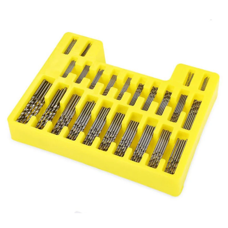 150PCS HSS Twist Drill Bits Set 0.4-3.2mm  High Speed Steel Drill Bit Set Hole Opener Metal Reamer Tools For Drilling Metal