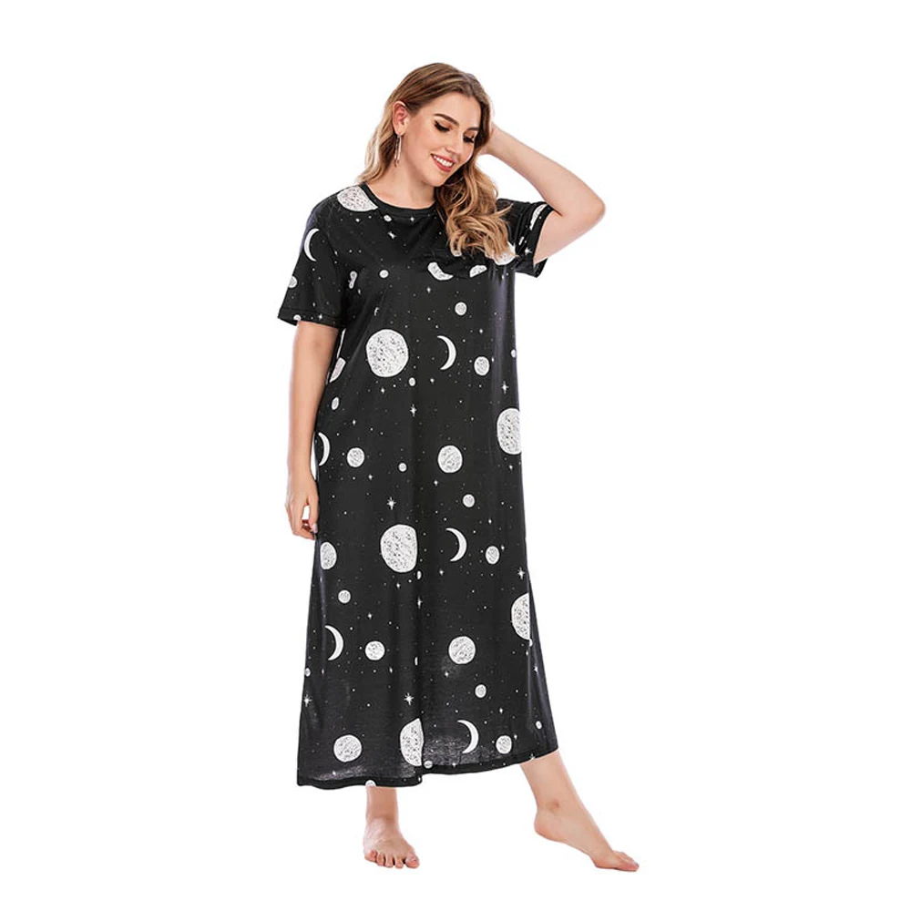 L-5XL Plus Size Lingerie Night Dress Women Sleepwear For Sleeping Nightgowns Pajamas Dress Home Wear Gown Big Size Cheap Clothes