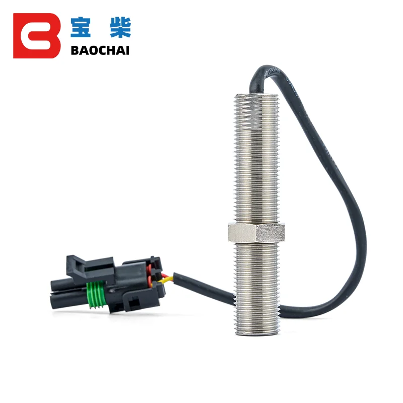 Magnetic Pickup MPU 3034572 Speed Sensor 80mm diesel generator part M16 80mm thread magnetic RPM genset ohm stainless sensor