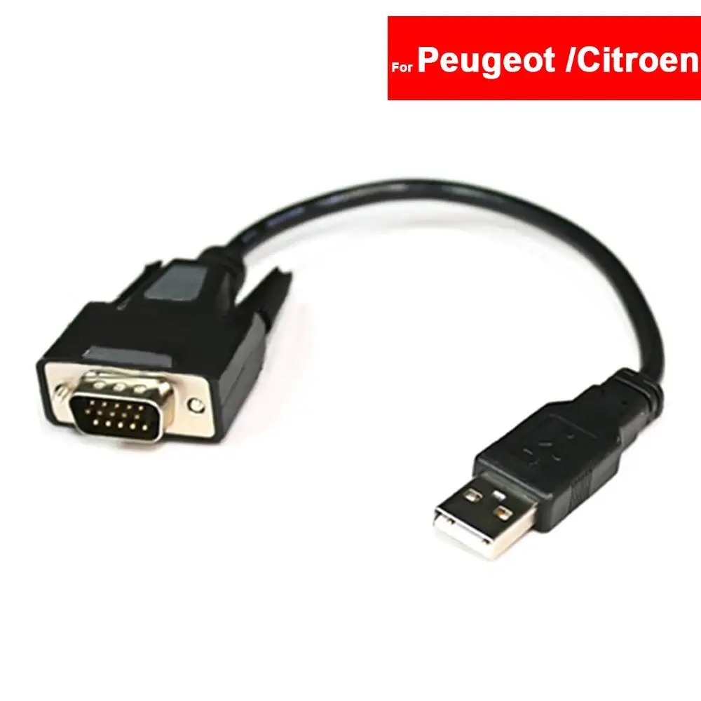 Picture 7: USB OBD Cable Lexia-3 PP2000 Diagnostic Tool for Peugeot Citroen OBD Cable Connector Adapter OBD1 to OBD2 Connect Cable