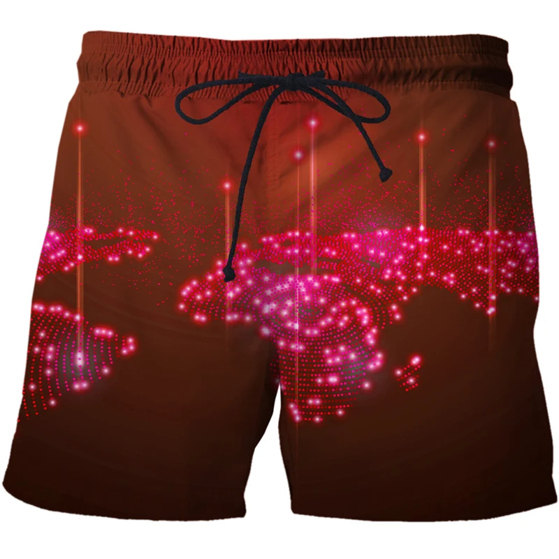 2022 AI technology data pattern Casual Short Pants Beach 3d Printed Shorts Mens Shorts New Male Summer Streetwear Men clothing