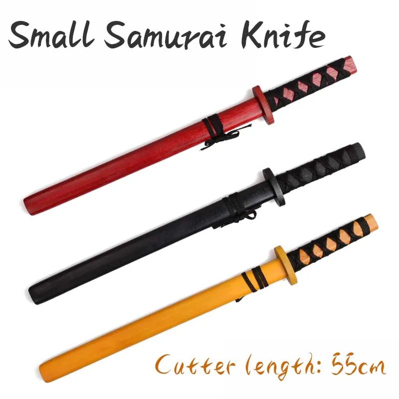 Trompette de peinture Katana en bois pour enfant, jouet épée en bois, accessoires de scène, cadeau d'anniversaire pour garçon, 55cm