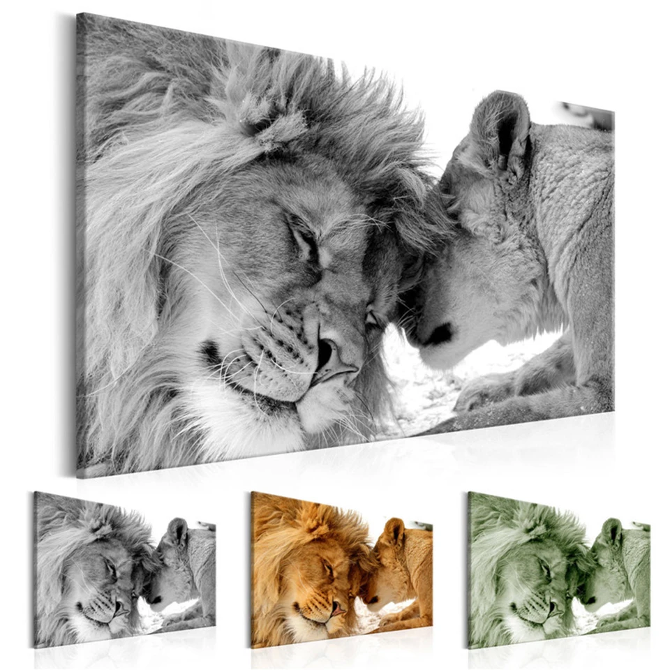 

Wall Art Canvas HD Prints Paintings 1 Pieces Animal King Lion Modular Pictures Posters Quotes Modern Study Home Decoration