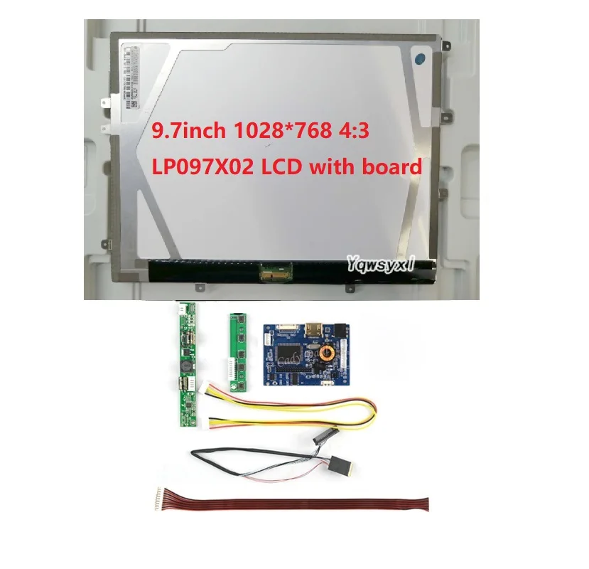 Controller LCD originale da 9,7 pollici 1024X768 HD 4:3 LP097X02 / LTN097XL01-A01 scheda driver monitor HD VGA 2AV per Raspberry Pi