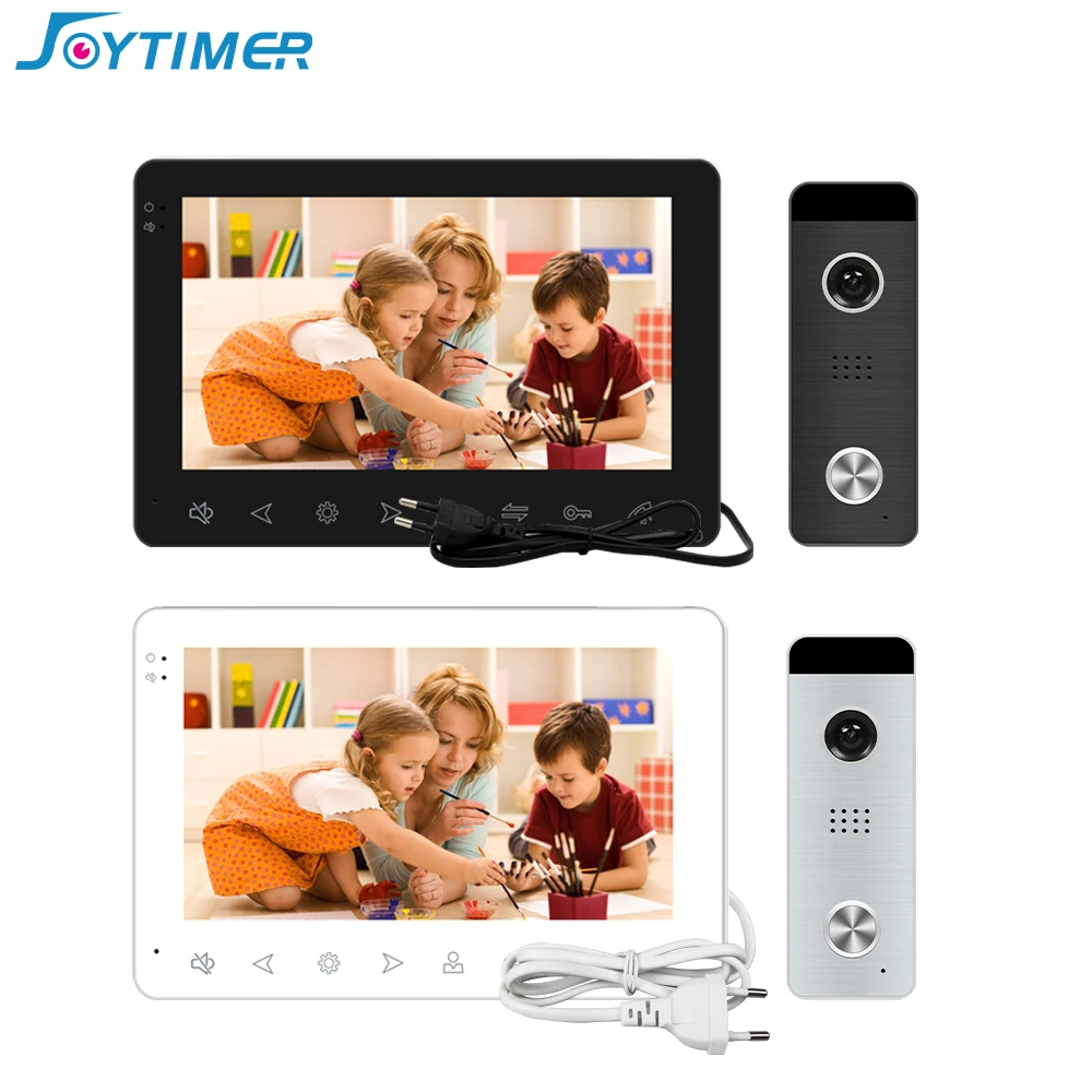 Joytimer Home Video Intercom Video Door Phone for Apartment 7\