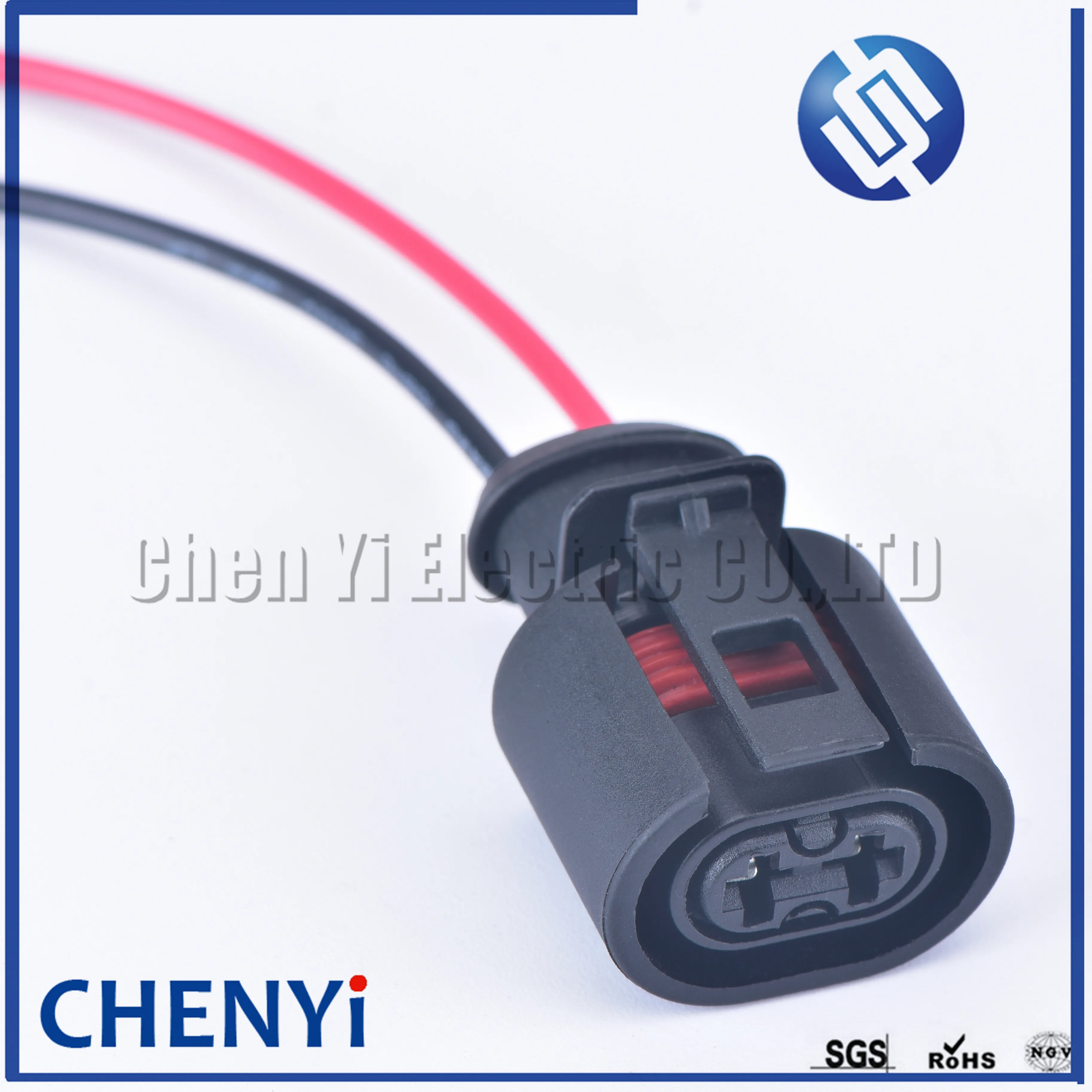 1 pcs 2 Pin Female Auto Waterproof ABS Sensor Plug Sealed Cable Connector 357973202 For 6N0927997 with 15cm 18AWG wire