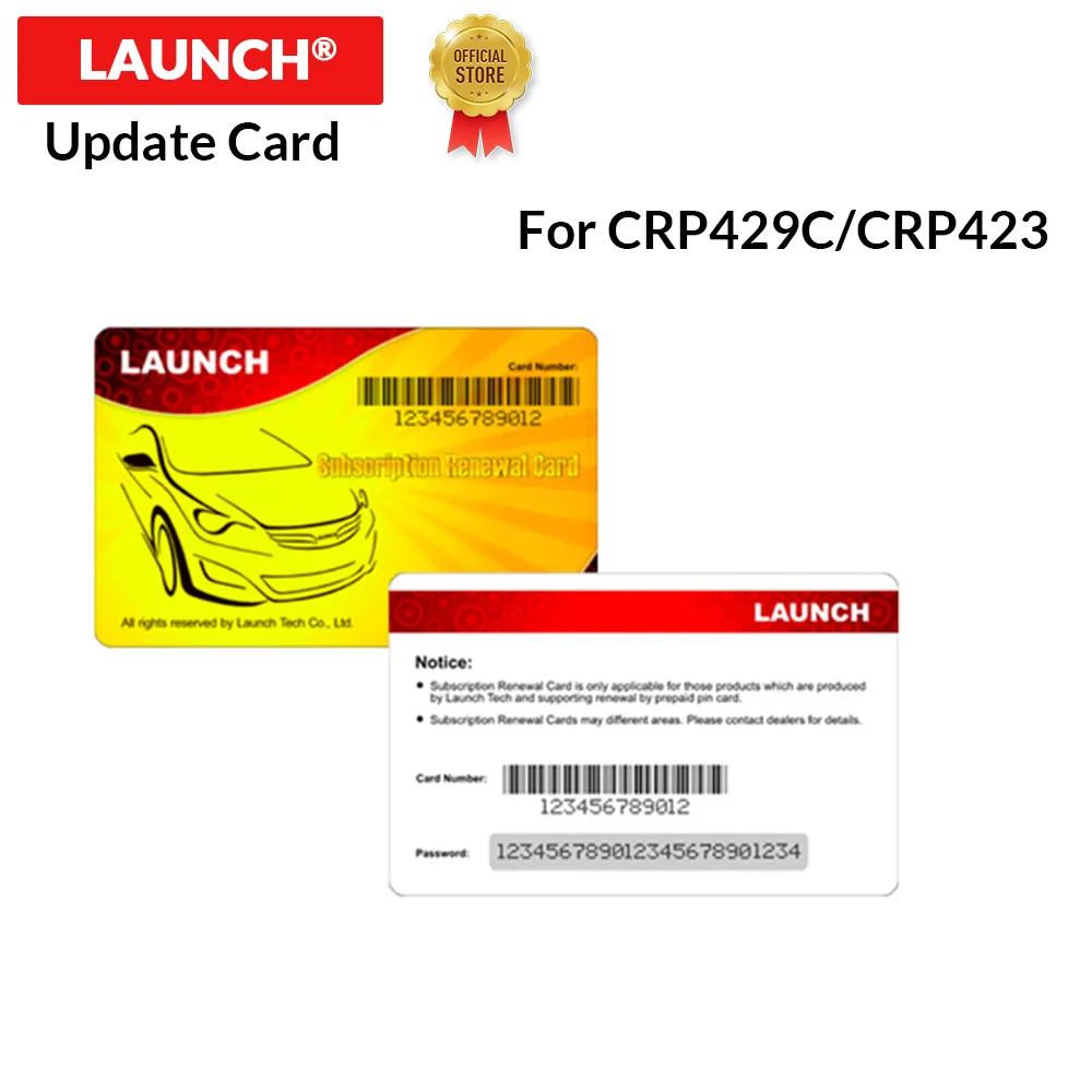 LAUNCH Pin card software update card support for X431 CRP429C / X431 CRP423 / CRP909 / CRP909E / CRP909X