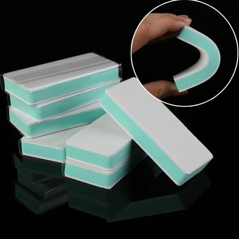 1PCS Factory Grit 180 600 1000 3000 7000 Polishing block sponge sandpaper polishing block mirror polishing sandpaper,Manicure