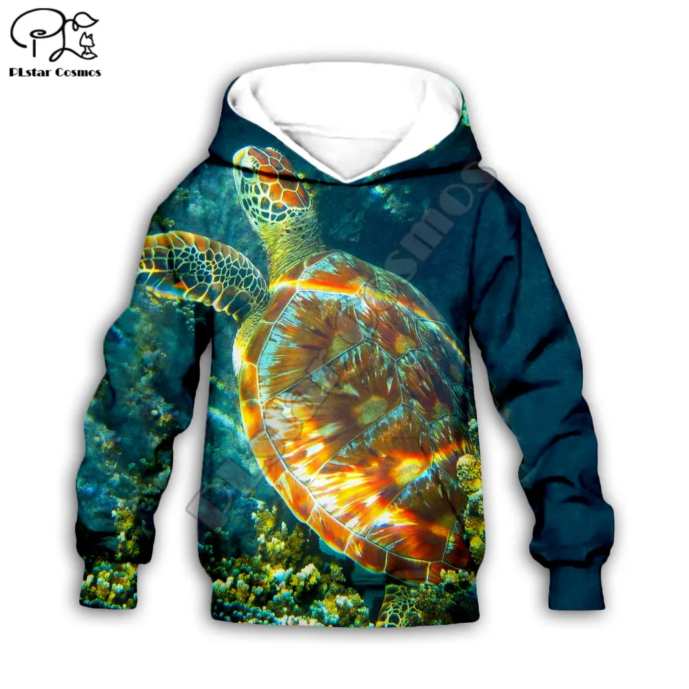 

PLstar Cosmos Sea Turtle 3D Printed 2021 New Fashion Hoodie Kids Boy/Girl Sweatshirt Zipper Hooded Casual Children Wear C14