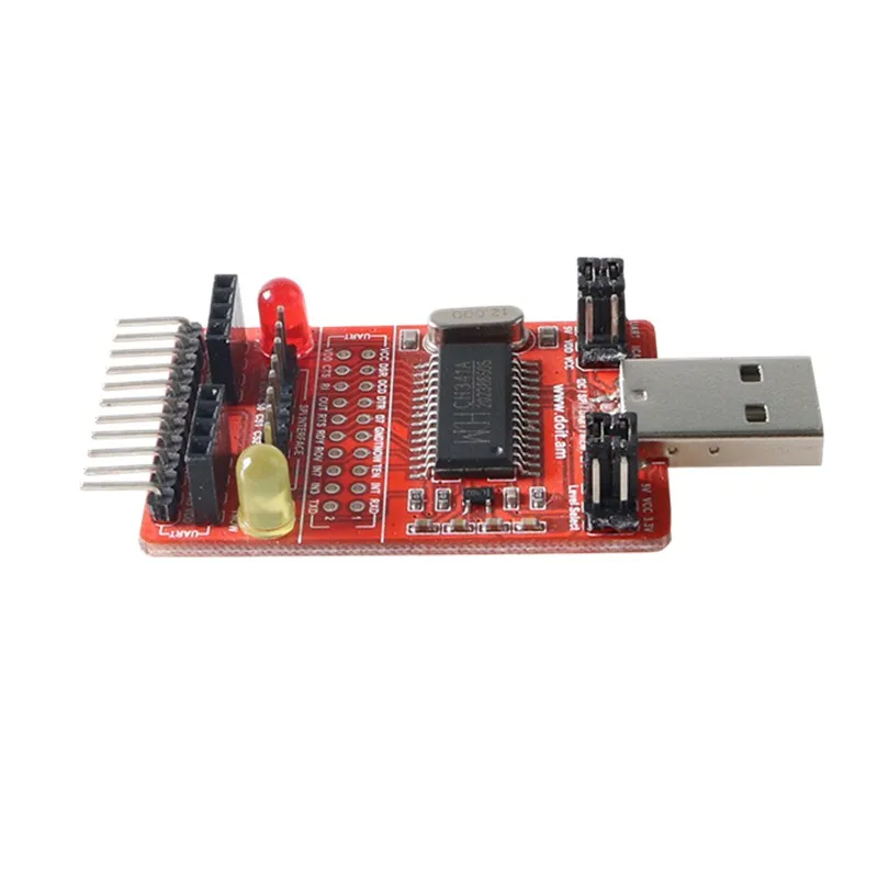 الكل في واحد متعدد الوظائف CH34A USB إلى I2C/SPI/UART/IIC /TTL/ISP محول الطباعة منفذ متوازي EPP/MEM USB إلى STC ISP تنزيل